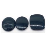 (HI)  Three Onyx Gemstones
