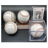 (R) Jim Northrop signed baseball card plus other