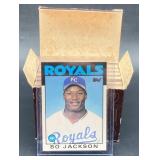 (J) Topps 1986 Tiffany baseball traded cards Bo