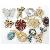 (KC) 15 Brooches - Sarah Cov., Givenchy & More