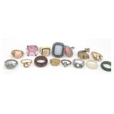 (G) Fifteen (15) Size 5 & 6 Costume Rings