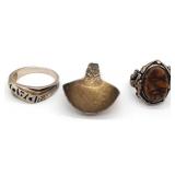 (HI) Sterling SIlver Rings and Pendant