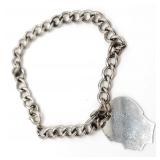 (HI) Sterling Silver Charm Bracelet