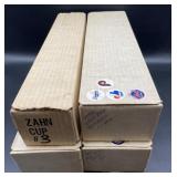 (Z) Assorted sports cards 4 boxes