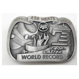 (MN)  USS Belt Buckle