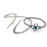 (KC) Two Sterling Silver Bracelets