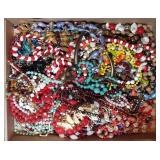 (S)  Large Lot of Beaded Necklaces & Earrings