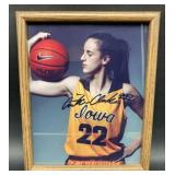 (QR) Catlin Clark facsimile signed framed picture