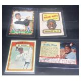 (QR) Willie Mays baseball collector cards
