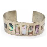 (HI) Sterling Silver Shell Bracelet