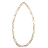 (HI) Sterling Silver Tri Color Necklace
