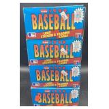 (Y) Fleer baseball 1990 wax boxes 36 packs per