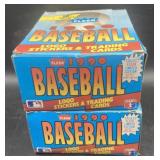 (Y) Fleer baseball 1990 wax boxes 36 packs per