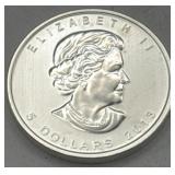 (KK) Silver 1 oz Canada Maple Leaf Coin