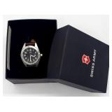 (E) Swiss Army Wrist Watch With Box