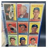 (QR) 1958 Topps baseball collector cards 90 total
