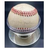 (J) Reggie Jackson signed baseball commemorating