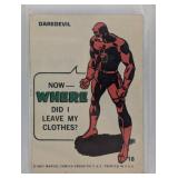 1967 Marvel Super Heroes Daredevil Sticker Card