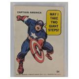1967 Marvel Super Heroes Captain America Sticker