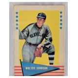 1961 Fleer Baseball Greats Walter Johnson Card #49