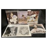(D) Baseball signed 8x10 photos and more 12 total
