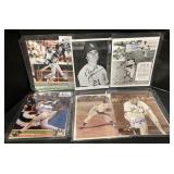 (D) Baseball signed photos and more 12 total not