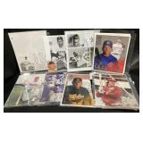 (D) Baseball signed 8x10 photos and more not
