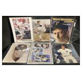 (D) Baseball signed 8x10 photos 12 total not