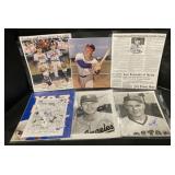 (D) Baseball signed 8x10 photos and more 12 total