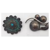 (S) Two Sterling Silver Brooches