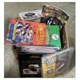 (D) Sports collector magazines and more box
