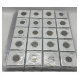 (ZA) 119 Carded Lincoln Pennies Coins Some Wheats