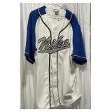 (A) Nike XXL Blue and White Jersey