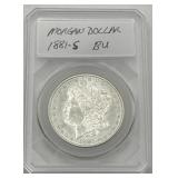 (DY) Silver 1881 s Morgan Dollar Coin