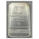 (DY) Silver 1oz Bar National Refiners