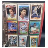 (J) Vintage baseball collector cards