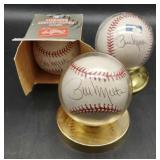 (G) Bill Melton autograph baseball times the