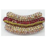 (KC) Heidi Daus Hotdog Brooch