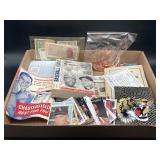 (II) Post cards, Foreign money ,stamps and other