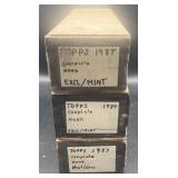 (Y) Topps 1987 baseball collectible cards 3 boxes