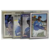 (Z) 4 Ken Griffey Jr Rookie Baseball Cards