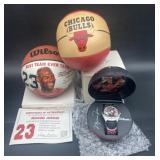 (E) Michael Jordan collectibles Avon watch Wilson