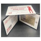 (E) Michael Jordan Gold Stamp first day cover no