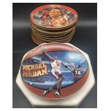 (E) Michael Jordan collectors plates 13 total