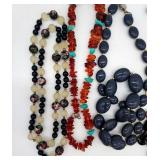 (AB)  Five Fashion Statement Necklaces