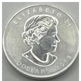 (KK)  Silver 1 1/2 oz Maple Leaf Coin