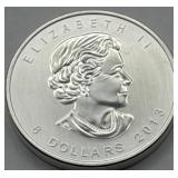 (KK)  Silver 1 1/2 oz Maple Leaf Coin