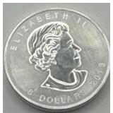(KK)  Silver 1 1/2 oz Maple Leaf Coin