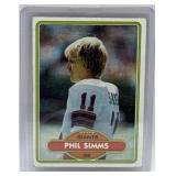 (R) 1980 Phil Simms Topps Rookie Football Card