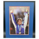 (J) Mary Lou Retton mated signed photo 18x24 not